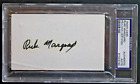 Rube Marquard (D.1980) Hof Giants Autograph 3X5 Index Card Signed Auto Psa
