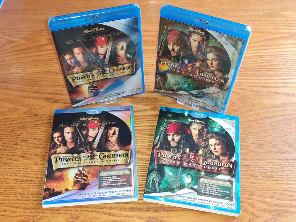 PIRATES OF THE CARIBBEAN 1&2 Blu-ray US region a free abc (rare OOP slipcover) - Image 1 of 4