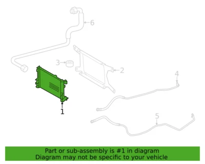 Enfriador de transmisión original Mercedes Benz CLS55 AMG CLS550 2006-2010 OE 2115001700 Foto 1 de 3