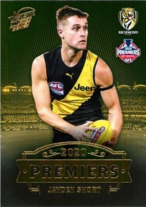 ✺New✺ 2020 RICHMOND TIGERS AFL Premiers Card JAYDEN SHORT - 13 of 25