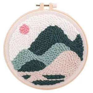 Hand Embroidery Kit 20cm - Beginners DIY Craft Project - Modern Needlework - Picture 1 of 1