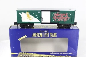 American Flyer 6-48342 2001Christmas Boxcar Excellent LN OB S Gauge AF - Picture 1 of 16