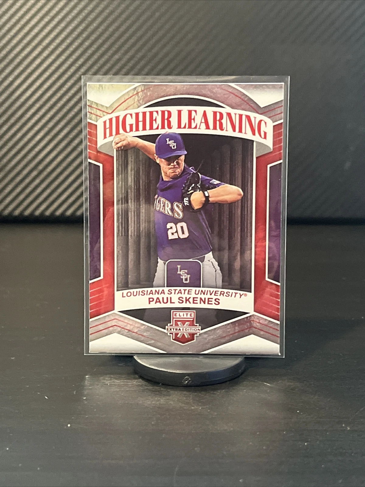 2023 Panini Elite Extra Edition Higher Learning Paul Skenes #HL-10 Pink Parallel