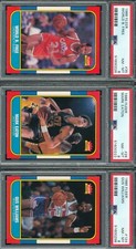 LOT 3) PSA 8 NM-MINT WORLD FREE WILLIAMS EATON 1986 FLEER 28 35 124 GRADED TPHLC