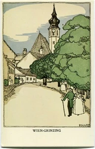 Schwetz-AK WIEN, WIENER WERKSTÄTTE, Grinzing 70er Ja. /Reprint - Picture 1 of 1