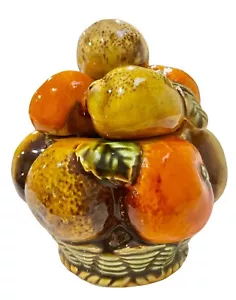 "Jarro de mermelada de azúcar de frutas especias Inarco Japón E3352 naranja cerámica 5""T x 4""W" - Imagen 1 de 11