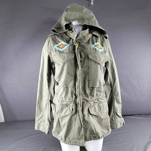 Denim and Supply Ralph Lauren Jacket Small Green Military Bead Southwestern Boho - Picture 1 of 13