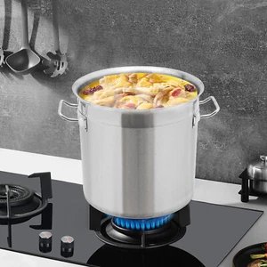 Stainless Steel Stock Pot 17L/ 4.49Gallon Cookware Large Soup Pot with Lid - Picture 1 of 24