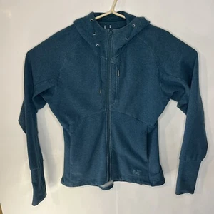 Arc’teryx Women’s Full Zip Up Hoodie Blue Size Medium Trim Fit - Picture 1 of 8