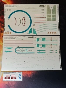 XL Star Trek Starships EAGLEMOSS EXCELSIOR CLASS REFIT XL DECALS - DECALS ONLY - Imagen 1 de 18