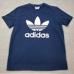 Adidas Youth T-Shirt Size Large Navy Blue White Logo Comfortable Quality - Picture 1 of 9