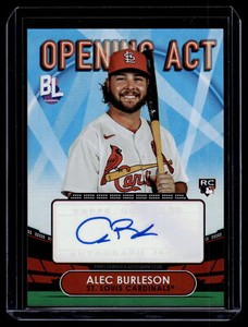 Alec Burleson 2023 Topps Big League Baseball Rookie Auto Card  #OAA-AB