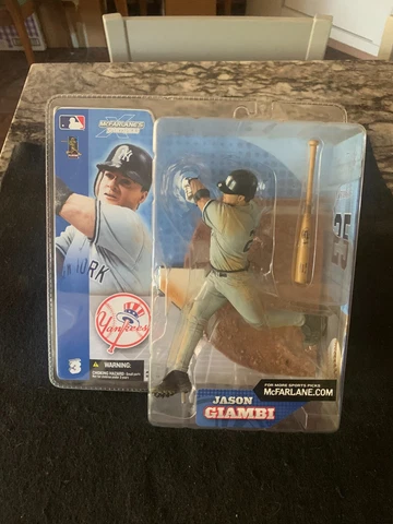2002 McFarlane's Sportspicks Action Figure Jason Giambi New York Yankees Star Cover