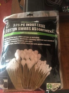 Grip 325 piece Industrial Cotton Swabs Assortment Small Parts Detail Cleaning - Picture 1 of 5