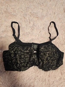 Soma Black Underwired Convertible Strap Enticing Lift Balconette Bra 40DD - Picture 1 of 5