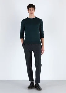 John Smedley Pullover Schwarz Herren Gr. M 100% Baumwolle Made In England - Bild 1 von 8