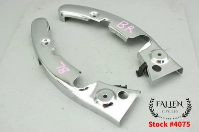 2013 Harley Electra Glide CVO Back Rear Fender Strut Cover Set CHROME #4075 - Image 1 of 4