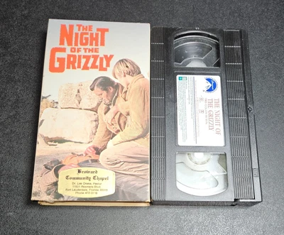 The Night Of The Grizzly (VHS, 1966) Clint Walker Rare Adventure Western HTF OOP - Image 1 of 4