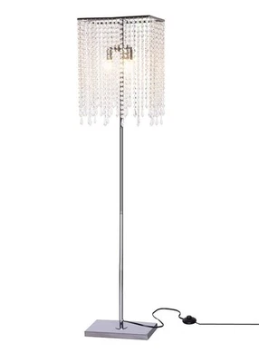 Lâmpada de assoalho GDLMA, lâmpada de lava de cristal, luz de pé de gota de chuva para quarto, sala de estar... - Imagem 1 de 4