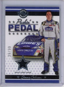 Ruedas de pase de prensa Jimmie Johnson 2007 pedal de empuje usado en carreras 39/99 #PP-14 - Imagen 1 de 2