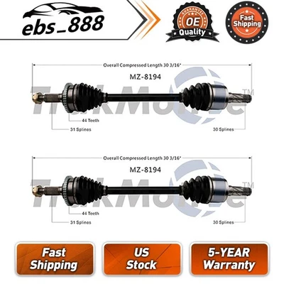 Eixo traseiro esquerdo direito CV para Mazda RX-7 1.3L 1993 1994 1995 - Imagem 1 de 2