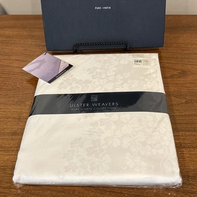 NEW Ulster Weavers Shamrock Irish Pure Linen Tablecloth 70”x108” Blarney Woollen - Image 1 of 4