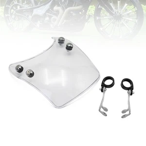 For Harley Sportster XL883 XL1200 2004-2019 Clear Motorcycle Windshield 39mm - Picture 1 of 12