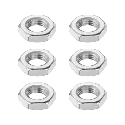 6 Stück M14x1.5 Stahl Sechskantmuttern 22mm / 0.87" Breite 7mm / 0.28" Höhe - Bild 1 von 4