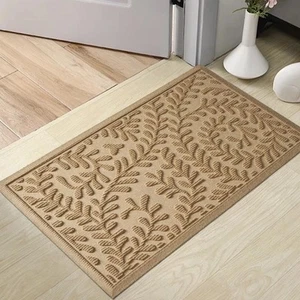 Front Door Mat, Absorbent Dirt Trapping Welcome Door Mat Indoor Outdoor, Non ... - Picture 1 of 7