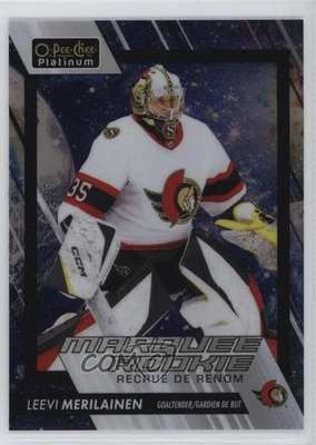 2023 O-Pee-Chee Platinum Marquee Rookies Cosmic /65 Leevi Merilainen Rookie RC - Image 1 of 2