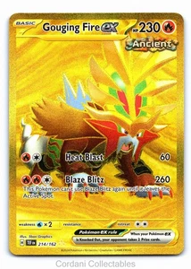 Gouging Fire ex 214/162 - Fuerzas Temporales - Carta Pokémon - Casi Como Nueva - Imagen 1 de 2