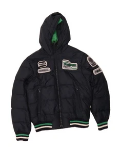 Chaqueta acolchada gráfica Franklin & Marshall para hombre Reino Unido 36 pequeña azul marino AV01 - Imagen 1 de 4