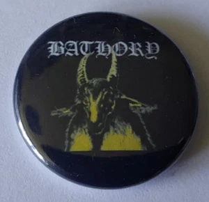 1x Bathory Button Black Metal Viking Metal Thrash Metal Pagan Metal - Picture 1 of 1