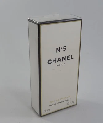 Винтажный новый в коробке Chanel No 5 Eau de Parfum EDP спрей 1,2 унции 35 мл духи - Изображение 1 из 2