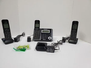 Panasonic KX-TGF370 3 Wireless Cordless Phone Set Bluetooth Answer Machine - Zdjęcie 1 z 9
