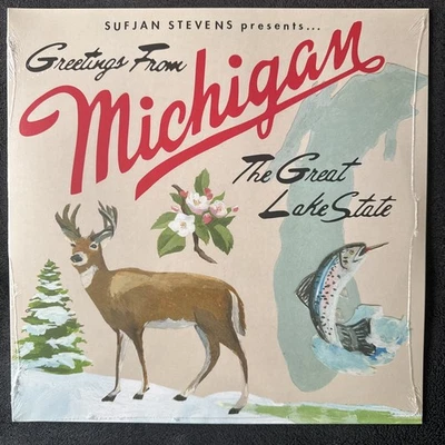 Sufjan Stevens Greetings From Michigan Double Vinyl LP Album NEW & Sealed Foto 1 de 3