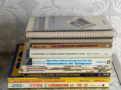 Lot of 15 Vintage Commodore 64 Books C64- Programming, Games, Reference, etc - Image 1 of 4