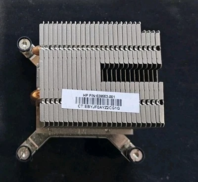 HP Compaq Elite 8200 8300 CPU Heatsink SFF 628553-001 - Image 1 of 2
