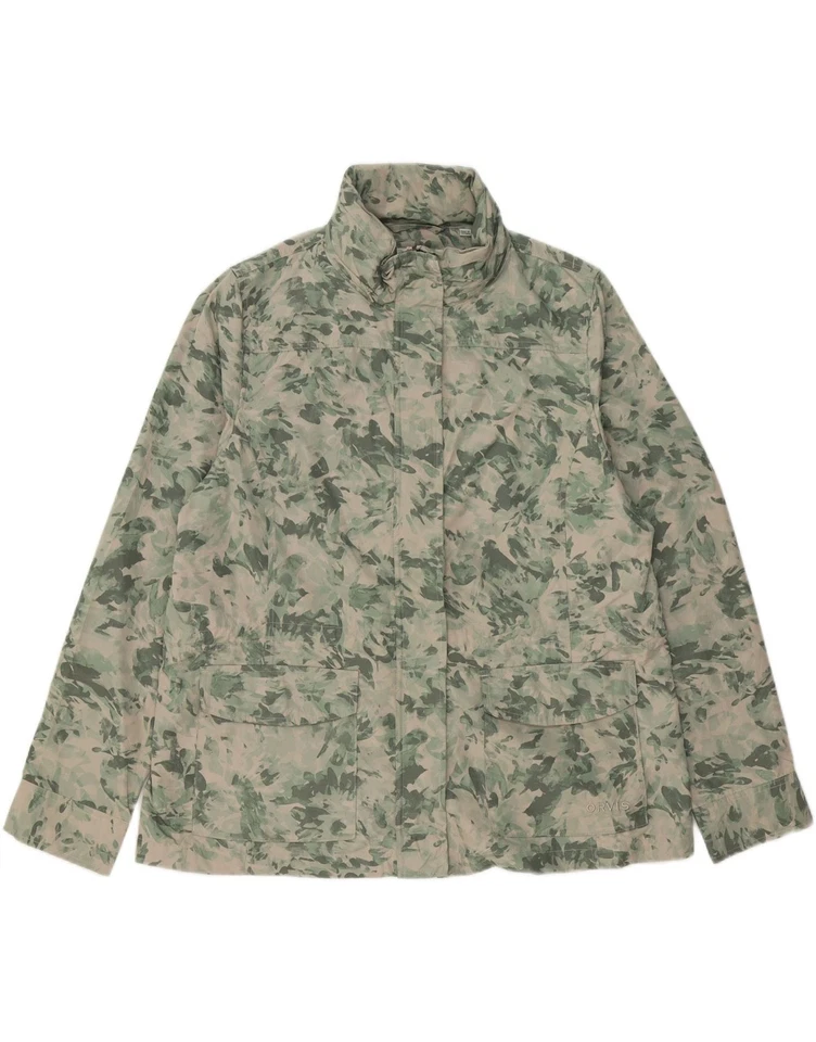 Chaqueta utilitaria con capucha ORVIS para mujer Reino Unido 18 XL verde camuflaje poliéster DW46 Foto 1 de 3