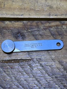 Vintage L. S. Starrett No. 71 Thickness Feeler Gage Machinist Tool USA - Picture 1 of 7