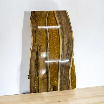 Epoxy  Table Tops , River Wood Table , Live Edge River Top, Coffee Table Decor - Image 1 of 4