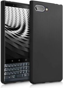 BlackBerry KEY2 LE Case Shockproof Flexible TPU Silicone Cover Stylish Black