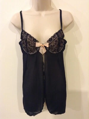 Gilligan & Omalley Intimates, peluche negro, talla mediana Foto 1 de 4