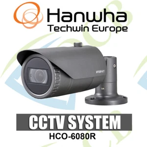 Samsung Hanwha HCO-6080R 4in1 AHD Analog 1080P 2MP In/Outdoor CCTV Bullet Camera - Picture 1 of 2