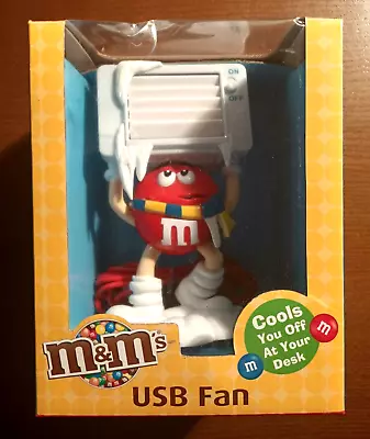 M&M's Red USB Fan, 2012 - 'As new' with box - Image 1 of 4