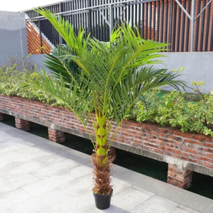 5ft 6ft Artificial Palm Tree in Pot Fake Plants Outdoor Garden Home Office Decor - Picture 1 of 201