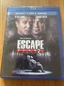 Escape Plan 2: Hades Blu-Ray & DVD 2 Disc Set Sylvester Stallone Dave Bautista - Imagen 1 de 8