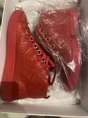 Красные кроссовки Balenciaga Arena размер 41 носились ОДИН РАЗ. В основном совершенно новый - Изображение 1 из 3