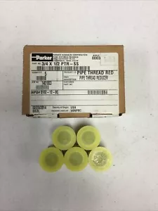 LOT OF (5) BRAND NEW PARKER 3/4 X 1/2 PTR-SS PIPE THREAD REDUCER FREE SHIPPING - Picture 1 of 6