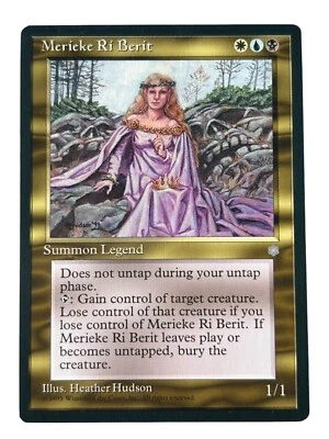 MTG Merieke Ri Berit Ice Age Near Mint NM Regular Vintage Old School Magic - Image 1 of 2